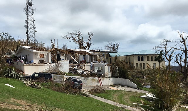 US Virgin Islands Wrecked Home